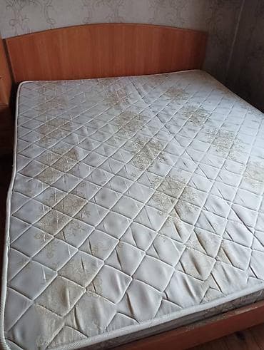 Спальный гарнитур, Б/у, Двуспальная кровать, ДСП, Самовывоз — 2