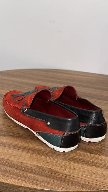 итальянский: Красные замшевые мокасины — модель от итальянского бренда Baldinini — 5