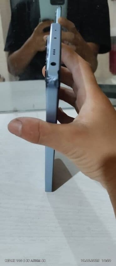 часы бен тен: Redmi, Redmi Note 13, Колдонулган, 256 ГБ, түсү - Көгүлтүр, 2 SIM — 2