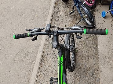 mini led: Горный скоростной велосипед GELEDA MTB Series в черно-зеленом цвете — 2