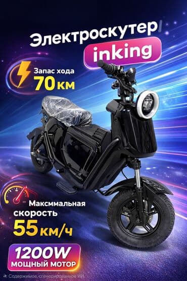 Электроскутер городского типа - Компактный электрический скутер с