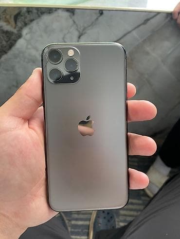 iphone qq: IPhone 11 Pro, Б/у, 256 ГБ, Black Titanium, Зарядное устройство, Защитное стекло, 71 % — 1