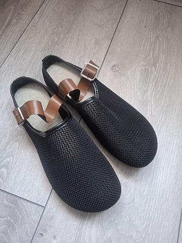 зимний обувь: Универсальные сабо/мюли с ремешком - Верх: дышащий текстильный — 2