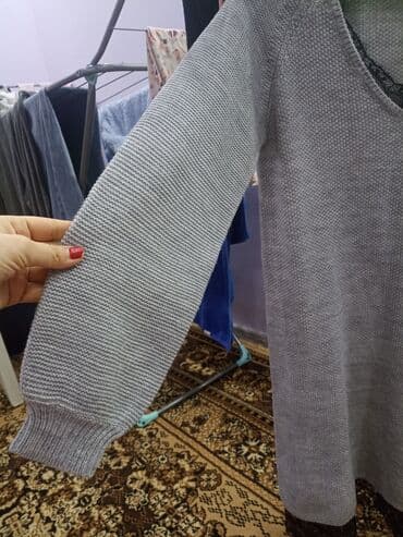 осеннее платье большого размера: Повседневное платье, США, Осень-весна, Длинная модель, Платье-свитер, M — 2