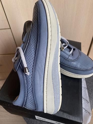 32 размер: Женская кожаная обувь полу спортивного стиля из мягкой телячьей — 3