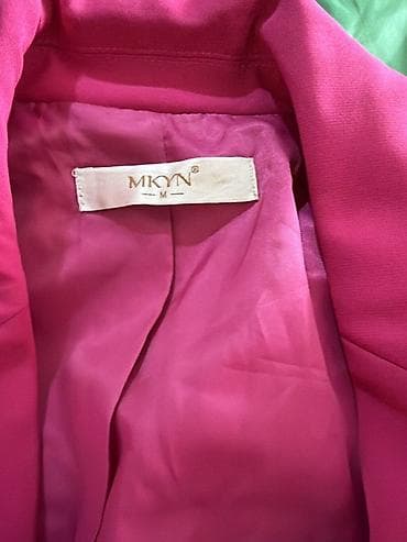 Плащи: Яркий женский пиджак MKYN, размер M. - Цвет: насыщенный — 2