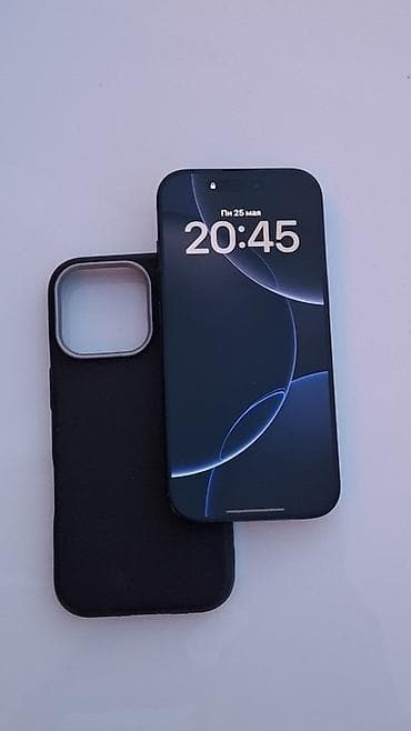 aiphon xs: IPhone 16 Pro, 256 ГБ, Черный, Чехол, 90 % — 2
