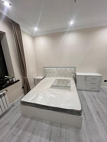 Балдар эмереги: Уктоочу бөлмө гарнитуру, Эки кишилик керебет, түсү - Ак — 1