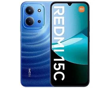 чехол редми 14 с: Смартфон Xiaomi Redmi 15C (синий) - Экран: крупный безрамочный — 1