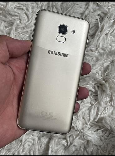 Samsung Galaxy J6, Б/у, 32 ГБ, цвет - Золотой, 2 SIM — 1