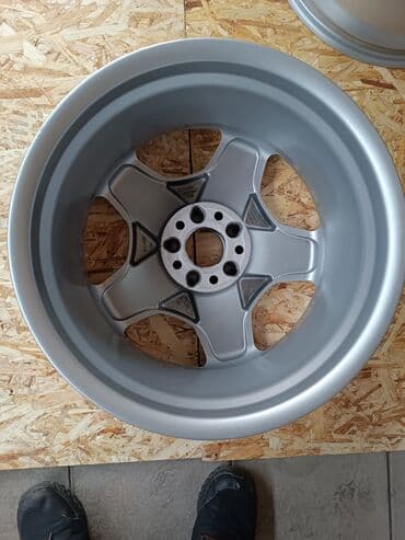 разноширокие: Литые Диски R 18 AMG, Комплект, отверстий - 5, Б/у — 12