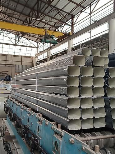 Металлопрокат: круглые трубы: Металлопрокат: профильные трубы, Сталь, Прямоугольник, Другой метод, Оцинкованная, Антикоррозийная обработка — 1