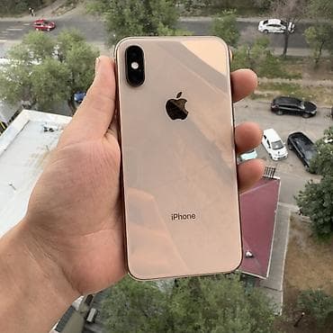 xs msx: IPhone Xs, Б/у, 256 ГБ, Золотой, Чехол, 81 % — 2