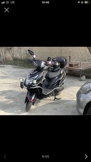 кузов савок: Скутер/мопед 50–150 см³ (классический китайский дизайн) в чёрном цвете — 4