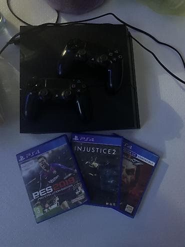 Техника жана электроника: Игровая консоль Sony PlayStation 4 с комплектом аксессуаров и дисков — 1