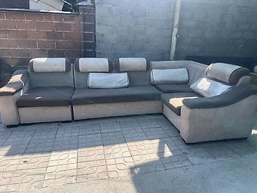 sofa bed: Угловой модульный диван с мягкими подголовниками и подлокотниками — 1