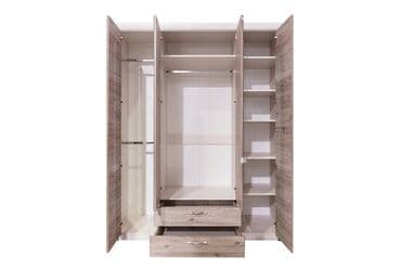 шыфонеры: Шкаф для одежды 4Д (Olivia 4D2S Z), коллекции Оливия, Дуб Анкона — 2