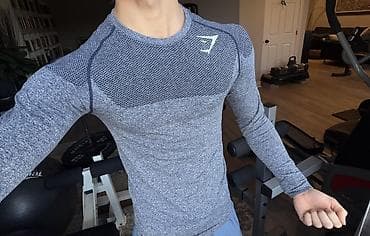 кожаные бу: Оригинальный gymshark phantom v4 long sleeve, новая, размер S, сядет в — 2