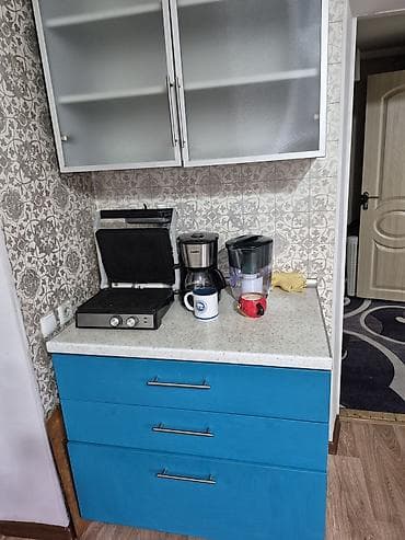 бу кухня гарнитур: Кухонный гарнитур, Б/у, цвет - Серый, Платная доставка, Самовывоз — 1