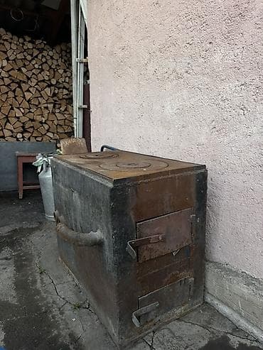 буржуйка печь: Дровяная печь-варочная (буржуйка) из толстостенной стали - Тип — 5