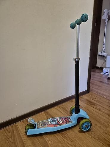 Детские самокаты: Детский самокат, Трёхколёсный, Б/у — 1