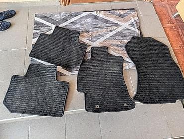 Аксессуары и тюнинг: Родные Ворсовые Полики Для салона Subaru, цвет - Черный, Новый, Самовывоз — 1