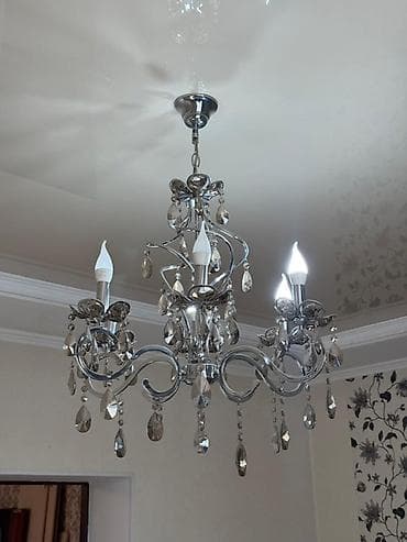 Классическая потолочная люстра с подвесками - Тип: подвесная люстра