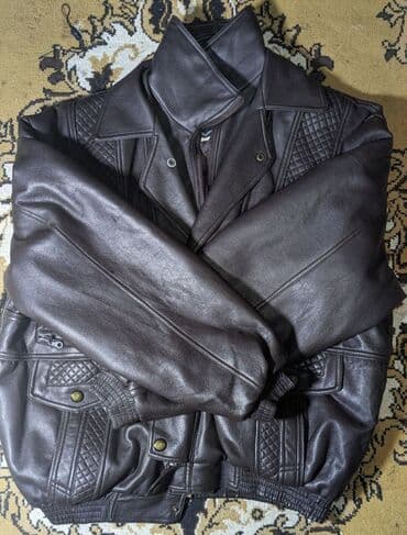 сандали 39: Мужская куртка, 3XL, Б/у, цвет - Коричневый, Самовывоз — 1