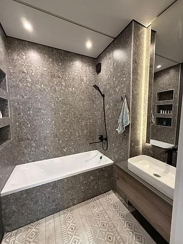 Квартиры: 2 комнаты, 75 м², Элитка, 12 этаж, Дизайнерский ремонт — 6