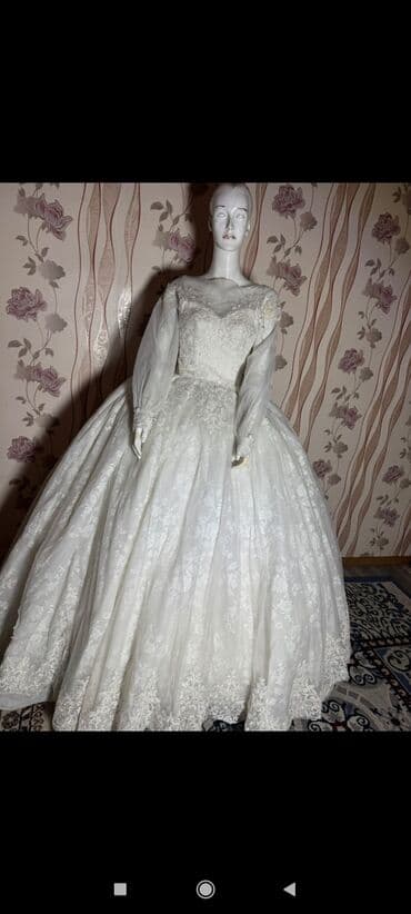 пышное фатиновое свадебное платье: Свадебное платье, One size, Б/у — 10