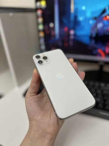 телефон 11 айфон: IPhone 11 Pro, Б/у, 256 ГБ, Белый, Защитное стекло, 71 % — 1