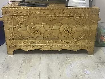 Сандыктар: Сандык, Башка максатка арналган, Жыгач, түсү - Сары — 1