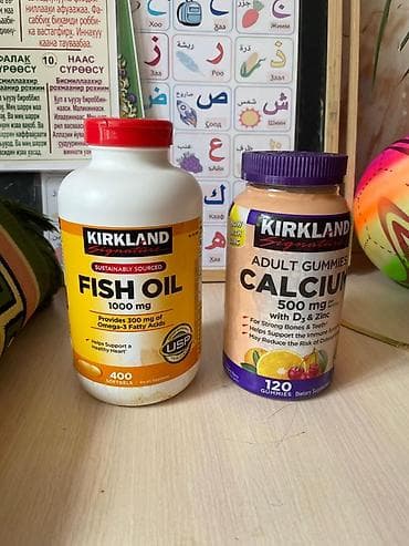 Омега-3, Жүрөк үчүн, Kirkland Signature, Чоңдор үчүн, АКШ, Капсулалар — 5
