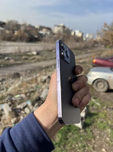 z fold 1: IPhone 14 Pro Max, Б/у, 256 ГБ, Deep Purple, Защитное стекло, Кабель, 85 % — 5