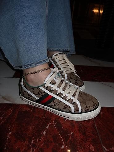 Мужские кроссовки, 37, 38, 39, Gucci, Новый, цвет - Бежевый, Самовывоз