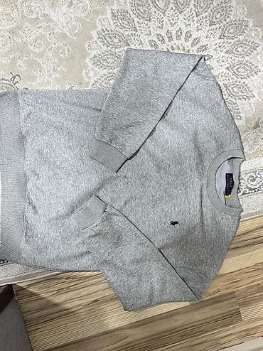 Мужская толстовка, L, Polo Ralph Lauren, Новый, цвет - Серый, Бесплатная доставка