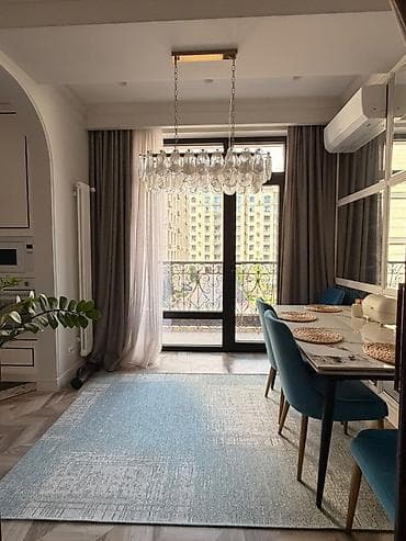 Недвижимость: 2 комнаты, 65 м², Асанбай мкр Элитка, 2 этаж, Дизайнерский ремонт — 1