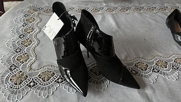 Ботинки и ботильоны: Ботинки, 37, Zara, Новый, цвет - Черный, Самовывоз, Платная доставка — 2