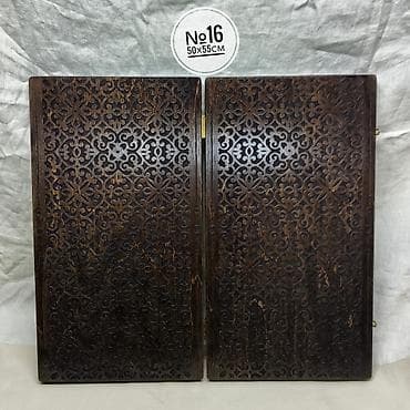 Нарды новые. Лазерная гравировка №16- 50х55см. Покрытие - нитролак