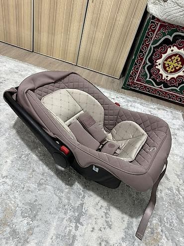 автолюльку: Автокресло, цвет - Бежевый, Б/у — 6