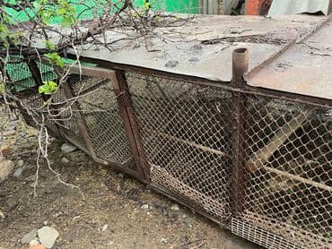 продажа щенков немецкой овчарки с документами в бишкеке: Продаю железную клетку, пол из высечки, бока сетка, можно разделить на — 4