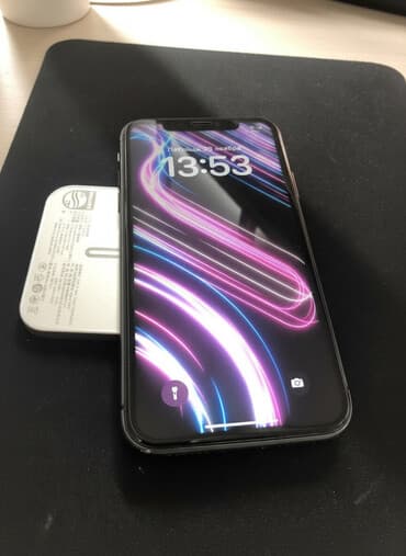 я ищу телефон: IPhone 11, Б/у, 128 ГБ, Графит, Защитное стекло, Кабель, 100 % — 1