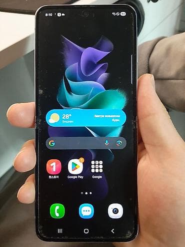 samsung folder: Samsung Galaxy Z Flip 3, Б/у, 256 ГБ, цвет - Фиолетовый — 1