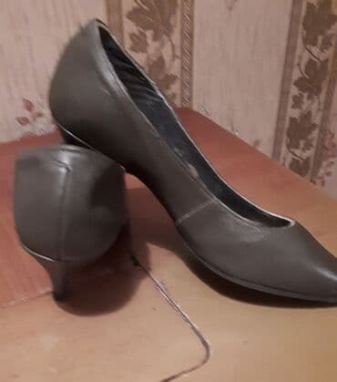 туфли беж цвет: Туфли,размер36-37,цвет хаки,как новые,кожа — 3