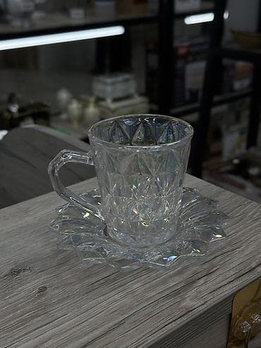 сткл: Набор чайных чашек с блюдцами DIAMONDS — 12 предметов - Состав: 6 — 5