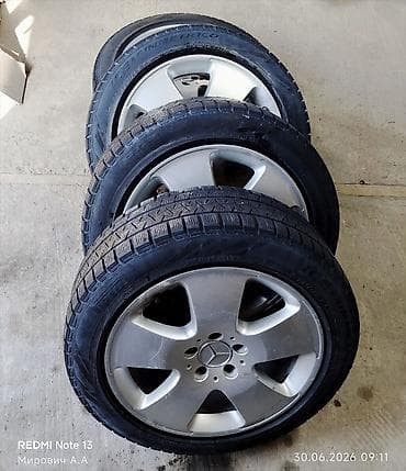 Унаа: Дөңгөлөктөр монтажда 225 / 50 / R 17, All-season, Колдонулган, Комплект, Жеңил унаалар, Куйма, тешиктери - 5 — 6
