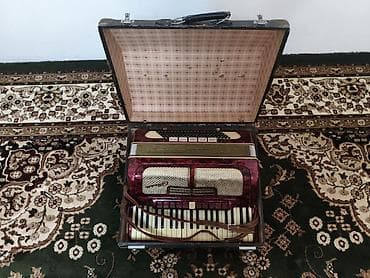 гитарный: Аккордеон Fradella с Футляром клавишный, корпус в красном — 4