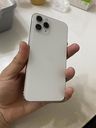 ipnone 13: IPhone 11 Pro, Б/у, 256 ГБ, Серебристый, Коробка, 73 % — 3