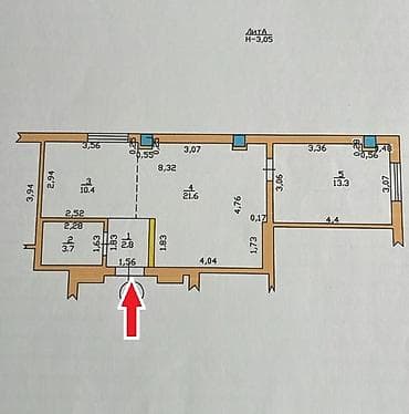 2 бөлмө, 52 м², Элитка, 1 кабат, Евроремонт — 6