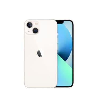 IPhone 13, Б/у, 128 ГБ, Старлайт, Кабель, 93 %